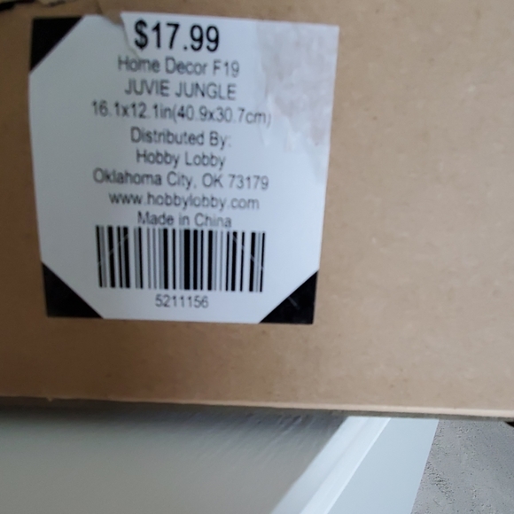 NWT JUVIE JUNGLE HOME DECOR FROM HOBBY LOBBY - Picture 2 of 2